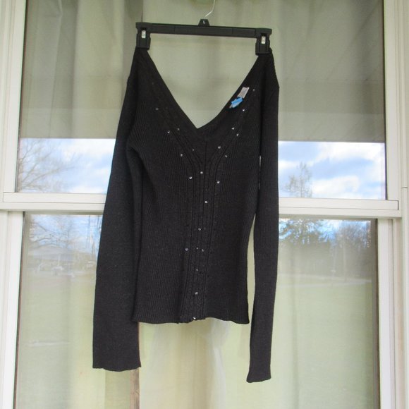 🤠💜$5ifbundle3 shimmery sequin accents top - Picture 3 of 10